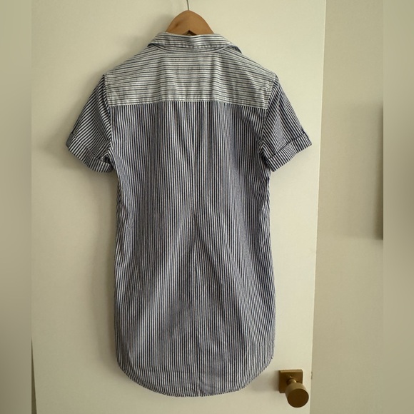 Equipment blue / white stripe shirt dress / tunic, size S/P - Picture 3 of 8